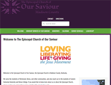 Tablet Screenshot of oursaviourky.org